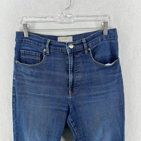 Everlane Jeans Women's Sz 30 Blue Ankle Skinny High-Rise Stretch Denim Pockets - Picture 6 of 10
